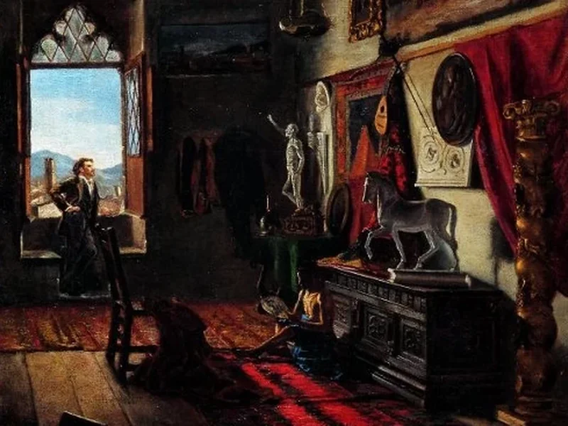1863-Joan Figueras i Soler - Bottega del pittore Tomàs Moragas